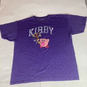 Kirby Mens T Shirt Size XL Short Sleeve Stretch Crew Neck Video Game Stain